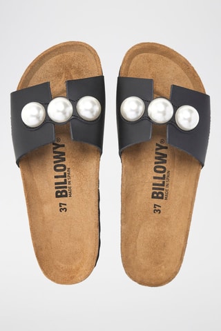 Mules em couro - Preto