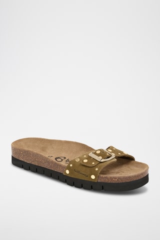 Mules em nobuck - Caqui