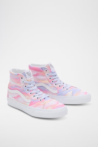 Hoge Gympen Sk8-Hi  Roze en Wit