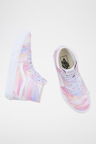 Hoge Gympen Sk8-Hi  Roze en Wit