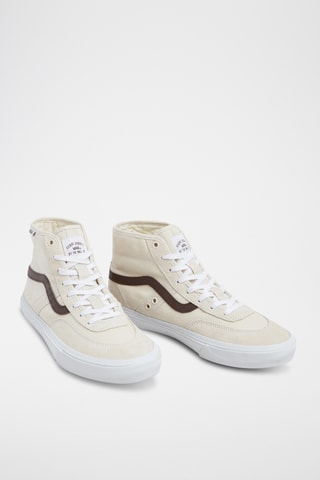 Hoge Gympen Skate Crocket High - Beige