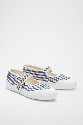 Mary Janes - Wit en blauw