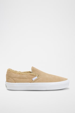 Gevoerde Nubuck Slip-ons Cozy - Beige