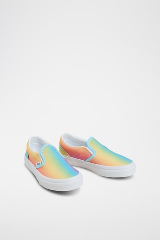 Slip-ons Classic - Geel en turquoise