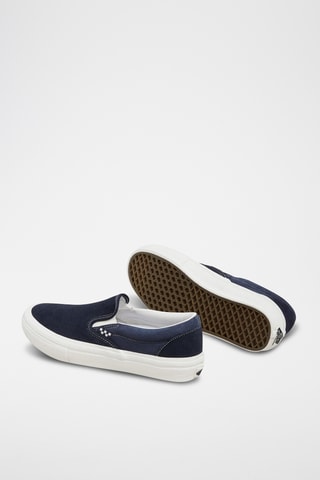 Nubuck Slip-ons Skare - Marineblauw