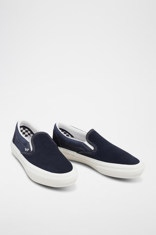 Nubuck Slip-ons Skare - Marineblauw