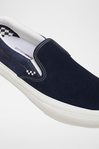 Nubuck Slip-ons Skare - Marineblauw