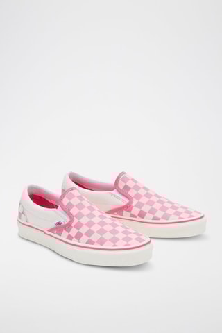Leren Slip-ons Classic - Roze en Wit