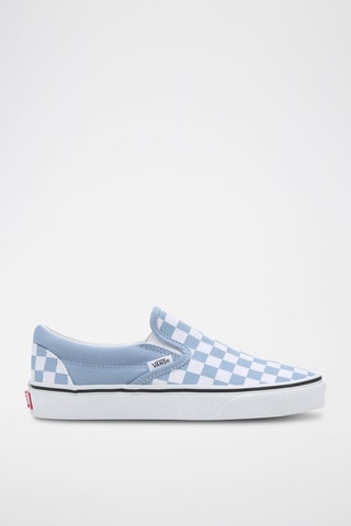 Slip-ons Theory Checkerboard - Hemelsblauw en Wit 