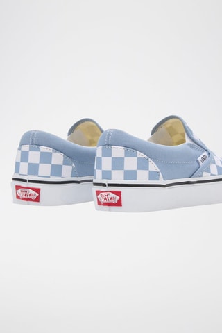 Slip-ons Theory Checkerboard - Hemelsblauw en Wit 