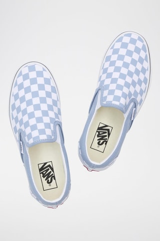 Slip-ons Theory Checkerboard - Hemelsblauw en Wit 