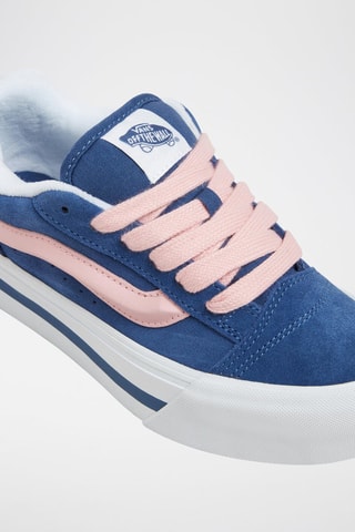 Leren Platform Sneakers Knu Stack - Indigoblauw