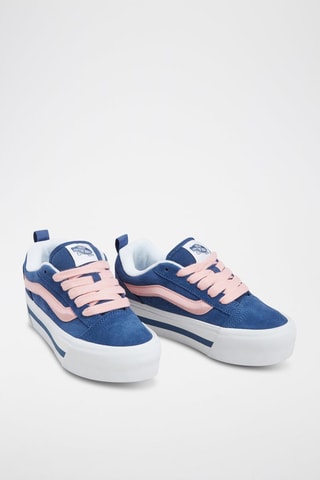 Leren Platform Sneakers Knu Stack - Indigoblauw