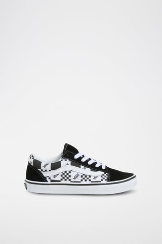 Leren Sneakers Old Skool - Zwart en wit