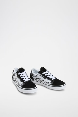 Leren Sneakers Old Skool - Zwart en wit