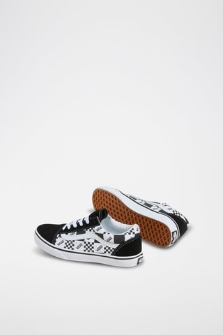 Leren Sneakers Old Skool - Zwart en wit