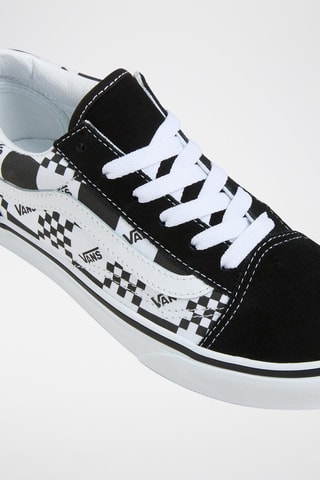 Leren Sneakers Old Skool - Zwart en wit