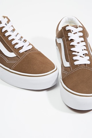 Leren Sneakers UA Old Skool Platform - Bruin