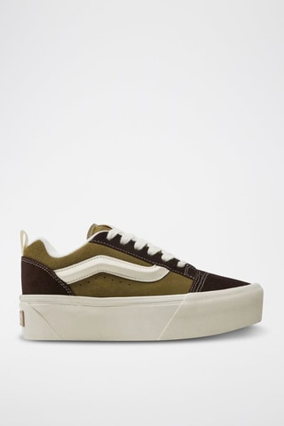 Leren Sneakers Knu Stack - Kaki