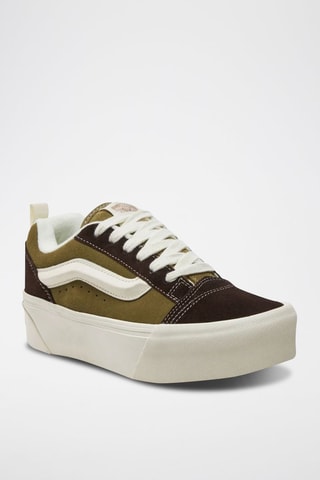 Leren Sneakers Knu Stack - Kaki