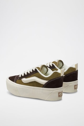Leren Sneakers Knu Stack - Kaki