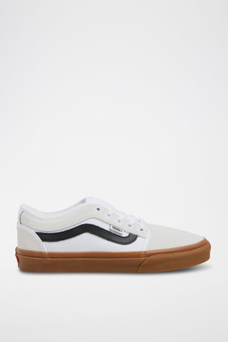 Baskets en cuir Skate Chukka - Noir et blanc