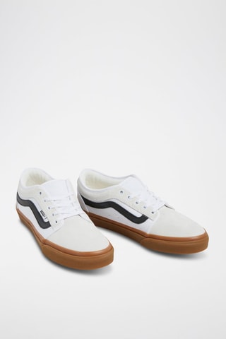 Baskets en cuir Skate Chukka - Noir et blanc