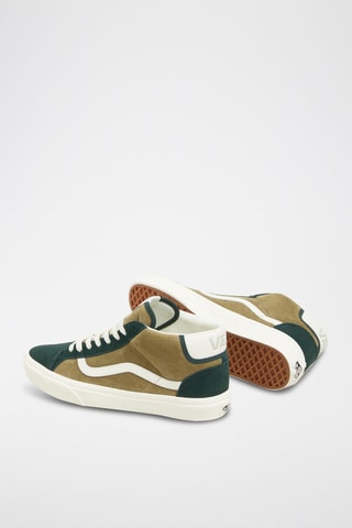 Hoge Velours en Leren Sneakers UA Mid Skool 37 - Donkergroen