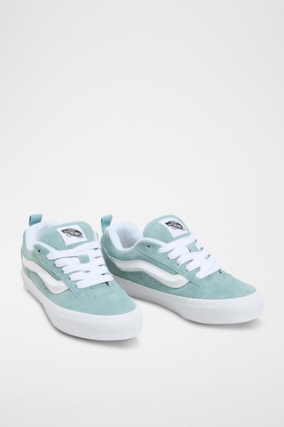 Baskets en cuir Knu Skool - Vert d'eau