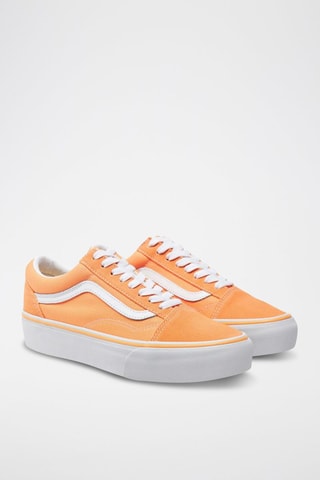 Baskets en cuir UA Old Skool Platform - Saumon