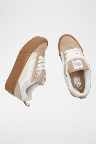 Baskets plateformes en cuir Knu Stack - Beige