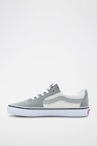 Leren Sneakers Sk8-Low Kaki en Beige