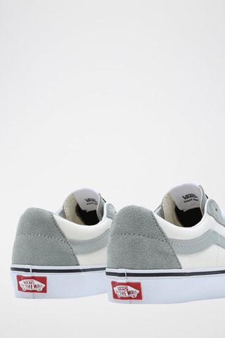 Leren Sneakers Sk8-Low Kaki en Beige
