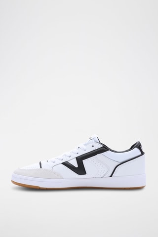 Leren Sneakers Lowland - Wit en Zwart