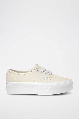 Baskets plateformes en cuir Authentic Stackform - Jaune pâle