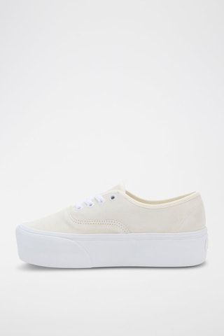 Baskets plateformes en cuir Authentic Stackform - Jaune pâle