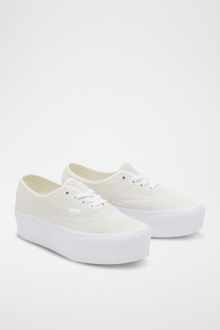 Baskets plateformes en cuir Authentic Stackform - Jaune pâle