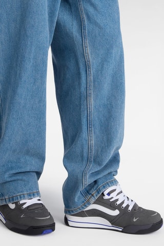 Leren Sneakers Rowley XLT - Donkergrijs en blauw