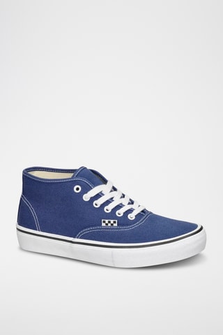 Sneakers montantes Skate Authentic Mid - Bleu marine