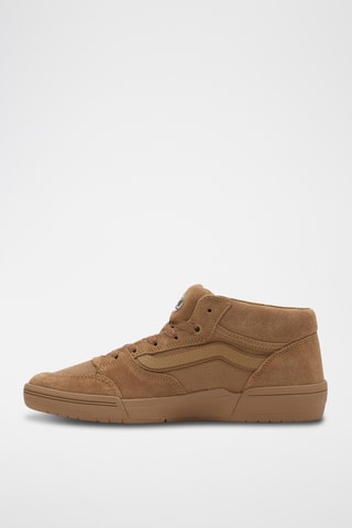 Hoge Leren Sneakers Skate Zahba Mid - Lichtbruin