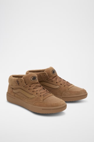 Hoge Leren Sneakers Skate Zahba Mid - Lichtbruin
