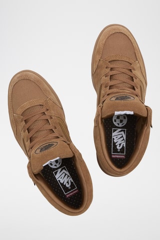 Hoge Leren Sneakers Skate Zahba Mid - Lichtbruin