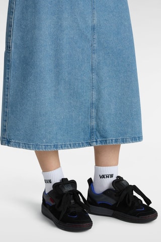 Leren Sneakers Skate Mixxa - Zwart en Lichtgrijs