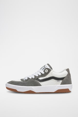 Leren en Nubuck Sneakers Rowan 2 - Lichtgrijs en Wit