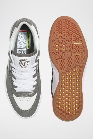 Leren en Nubuck Sneakers Rowan 2 - Lichtgrijs en Wit