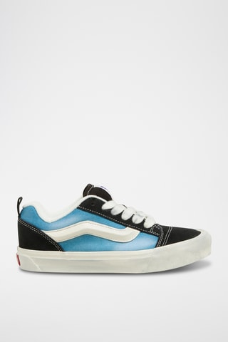 Leren Sneakers Knu Skool - Zwart en lichtblauw