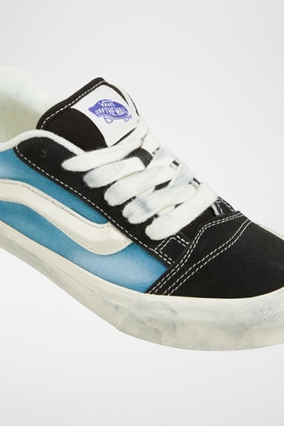 Leren Sneakers Knu Skool - Zwart en lichtblauw