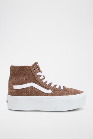 Hoge Platform Sneakers Sk8Hi Tapered Stackform - Taupe