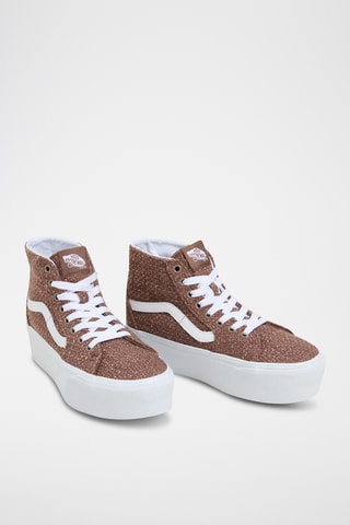 Hoge Platform Sneakers Sk8Hi Tapered Stackform - Taupe