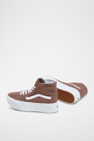 Hoge Platform Sneakers Sk8Hi Tapered Stackform - Taupe